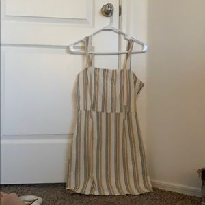 white yellow & black striped mini dress!
